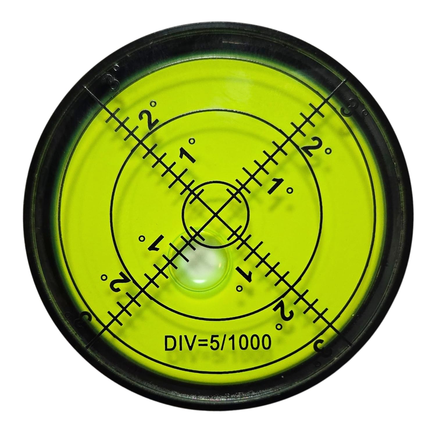 Fotoconic Livella professionale magnetica circolare a bolla, alta precisione, con scala graduata (nero)