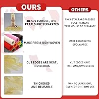 Vista 10 de CODE FLORIST 1100 pétalos de rosa de seda para el día de San Valentín, pétalos de rosa falsos para noches románticas, bodas, propuestas