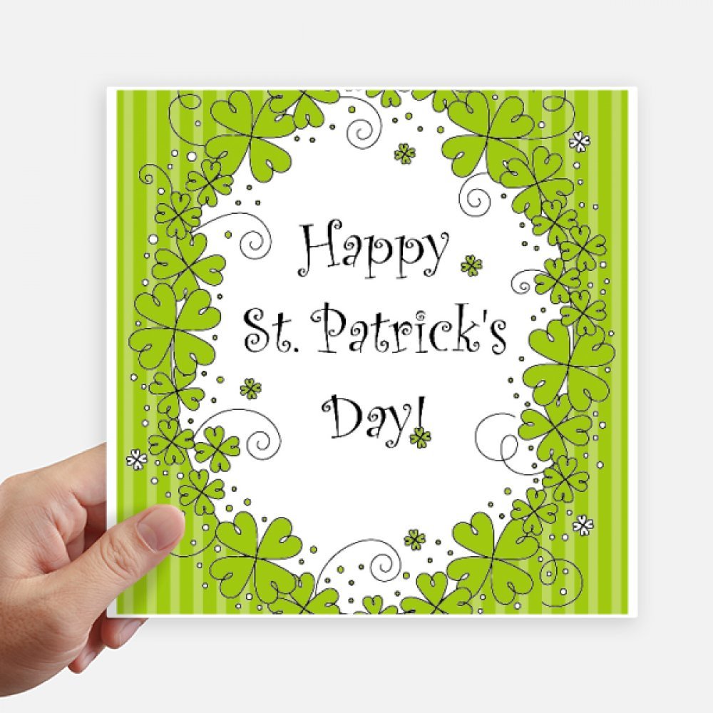 Trèfle à quatre feuilles autocollant grand format déco St Patrick heureuse multicolore