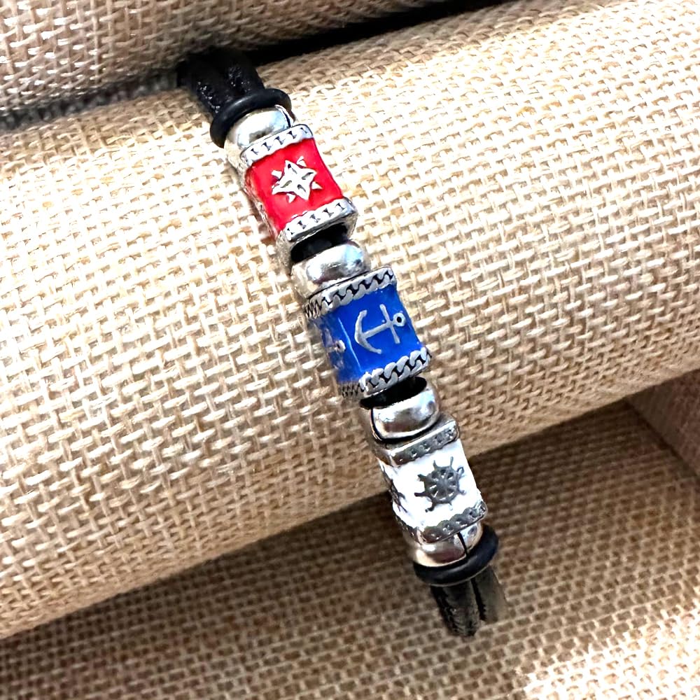 bracciale bandiere nautiche uomo simboli marinari bcc3062