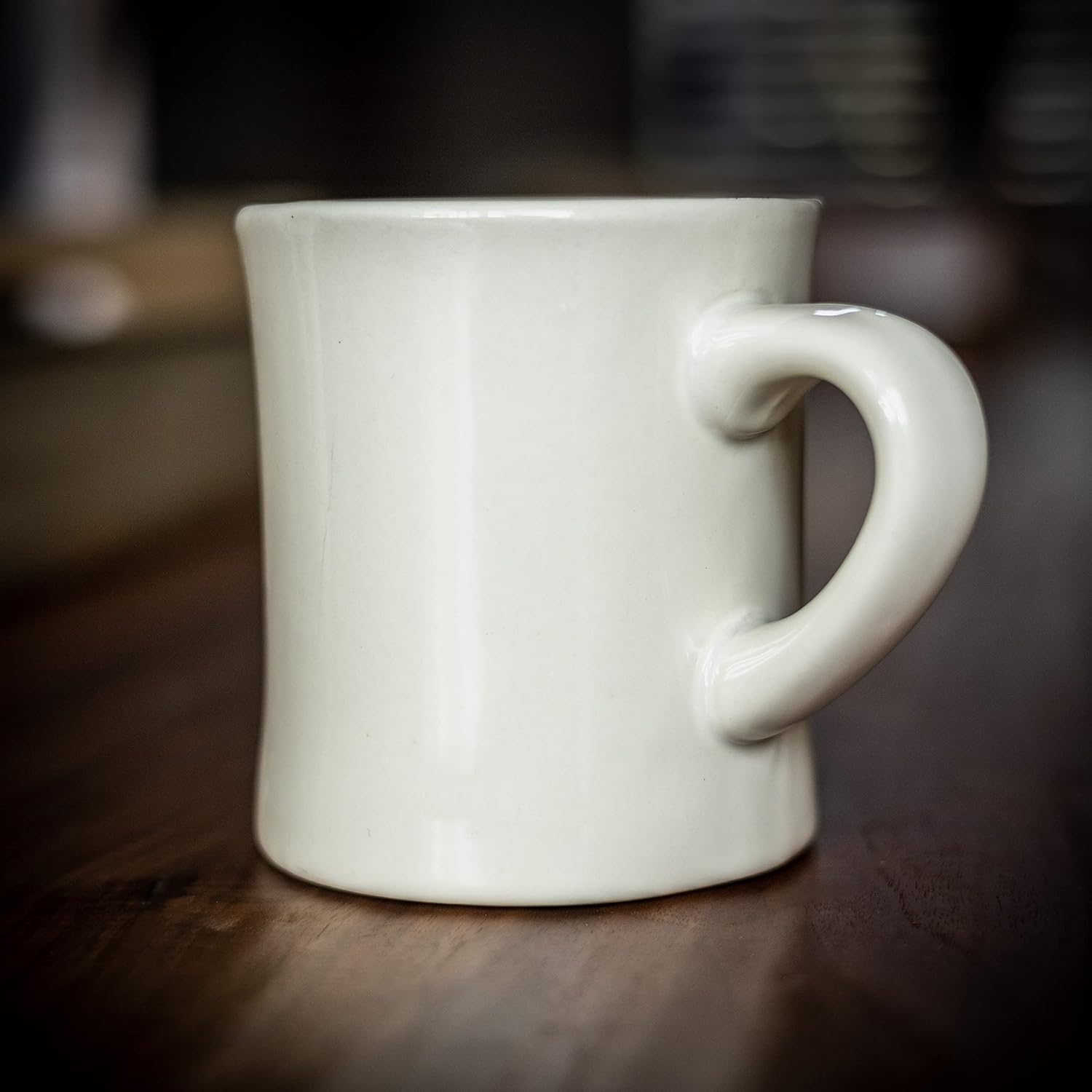 COLETTI Diner Mug — Heavy Coffee Mug, Retro Coffee Mug – Sturdy & Heavy Diner Mug – Nostalgia in Every Sip [Cream, 11 oz, Single]