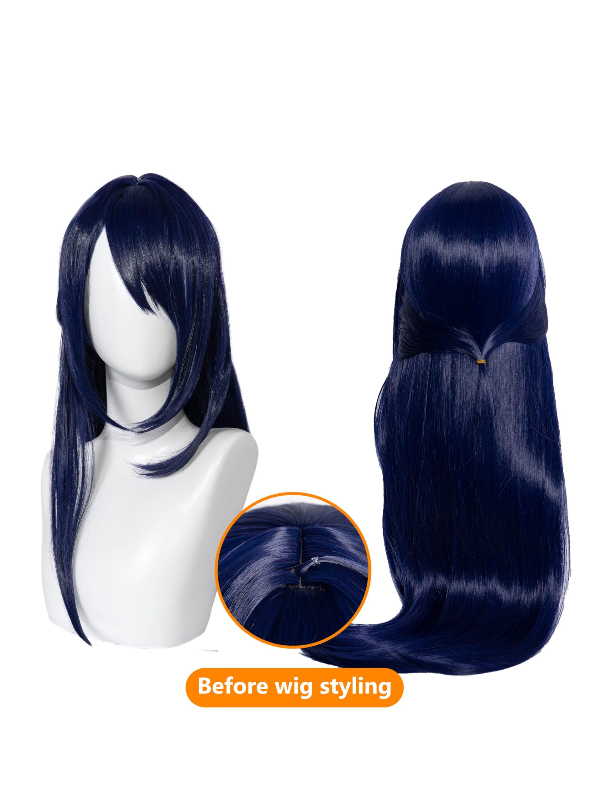 OSIAS Acheron Wig Purple Long Synthetic Heat Resistant Hair - Image 2