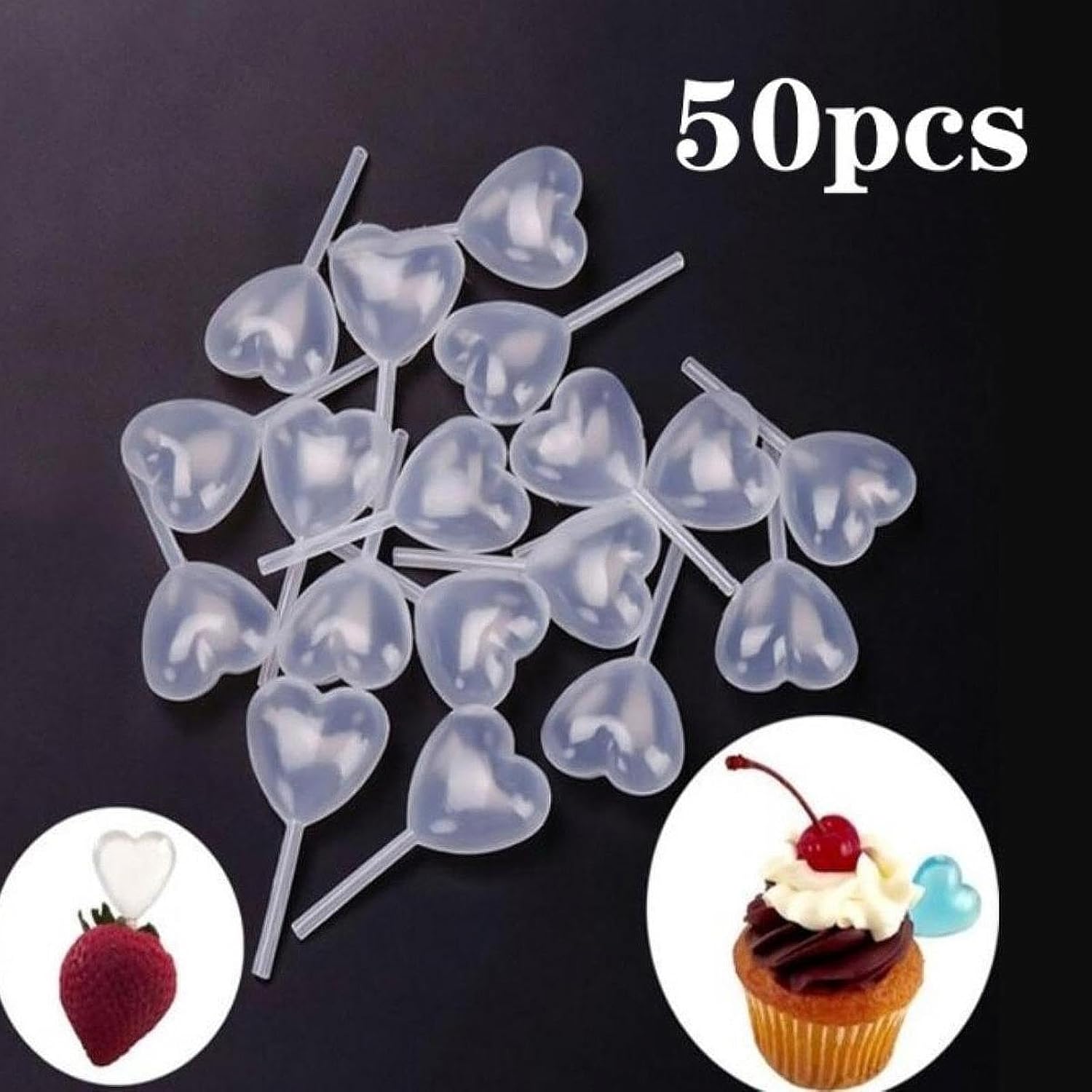 CALANDIS™ 50x Cupcake Pipettes 4ml Clear Squeeze Dropper for Cupcakes Pastries Waffles Style D | Other Kitchen Tools & Gadgets | Kitchen Tools & Gadgets | Kitchen, Dining & Bar