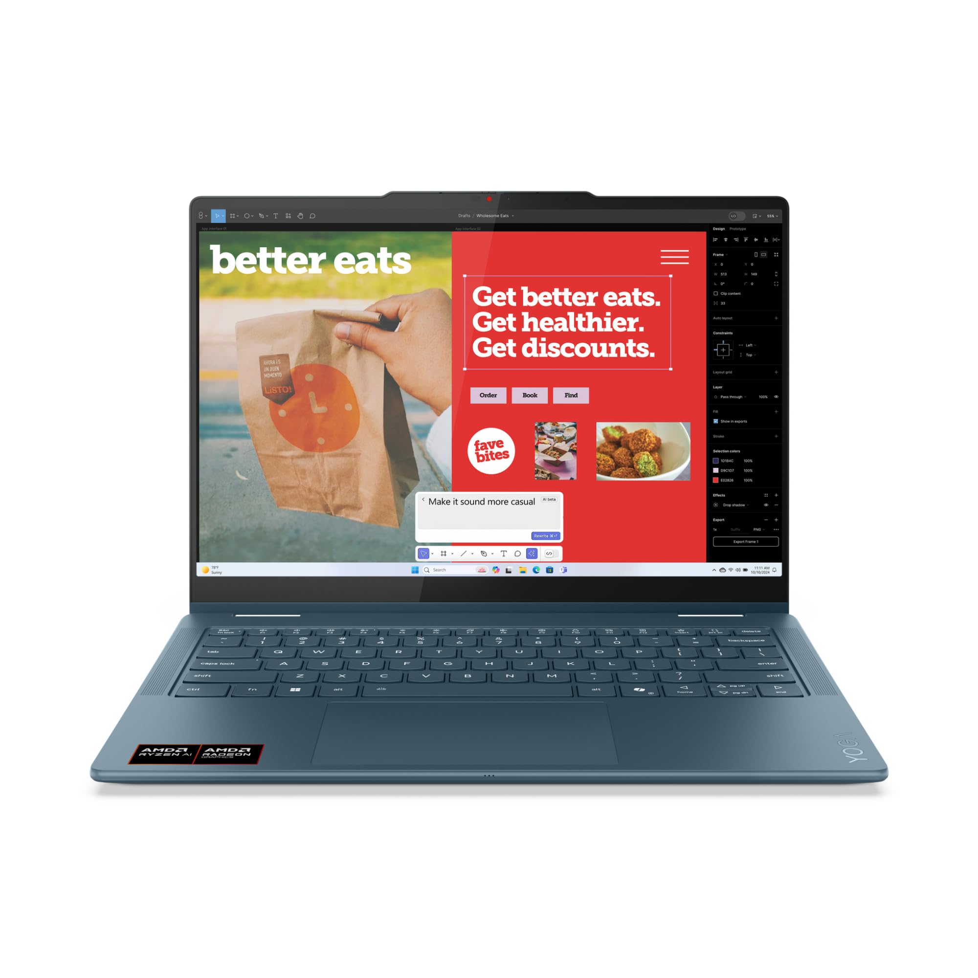 Lenovo Yoga 7 2-in-1 14AKP10・14" WUXGA OLED Touch・AMD Ryzen AI 5 340・16GB RAM・512GB SSD・W11H (83JR004JGE)