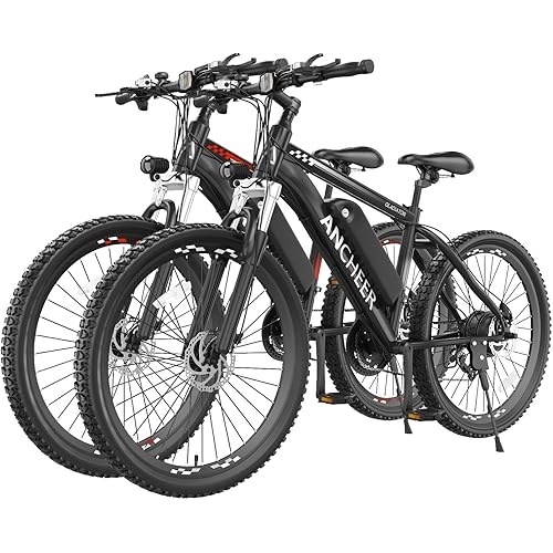 ANCHEER Electric Bike for Adults, Peak 750W Ebike, 3H Fast Charge, 55 Miles, 22MPH Electric Bicycle, 48V 499Wh Battery, 26" Gladiator Electric Mountain Bike, 21Speed, UL2849 Compliant