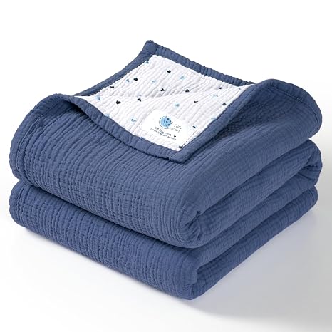 lulumoon Muslin Baby Blanket for Boys Review – Soft 100% Cotton Toddler Blanket for Daycare
