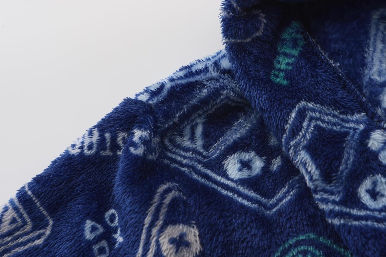 E.W Apparel Boys Fleece Robe Girls Hooded Bathrobe Toddlers Soft Fuzzy Robe for Kids - Image 3