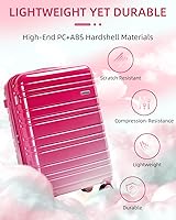Amazon.com | LARVENDER Luggage Sets 6 Piece Hardside Expandable