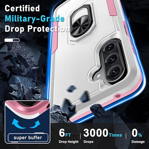 Miniatura 207 de Janmitta Funda compatible con Samsung Galaxy A14 5G con protector de pantalla + protector de lente de cámara, funda resistente de cuerpo completo