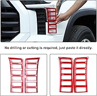 Vista 4 de Aunginsy Cubierta de Moldura de Rejilla de Ventilación para Faros Delanteros de Automóvil Compatible con Toyota Tundra 2022-2025 Pickup Rejilla