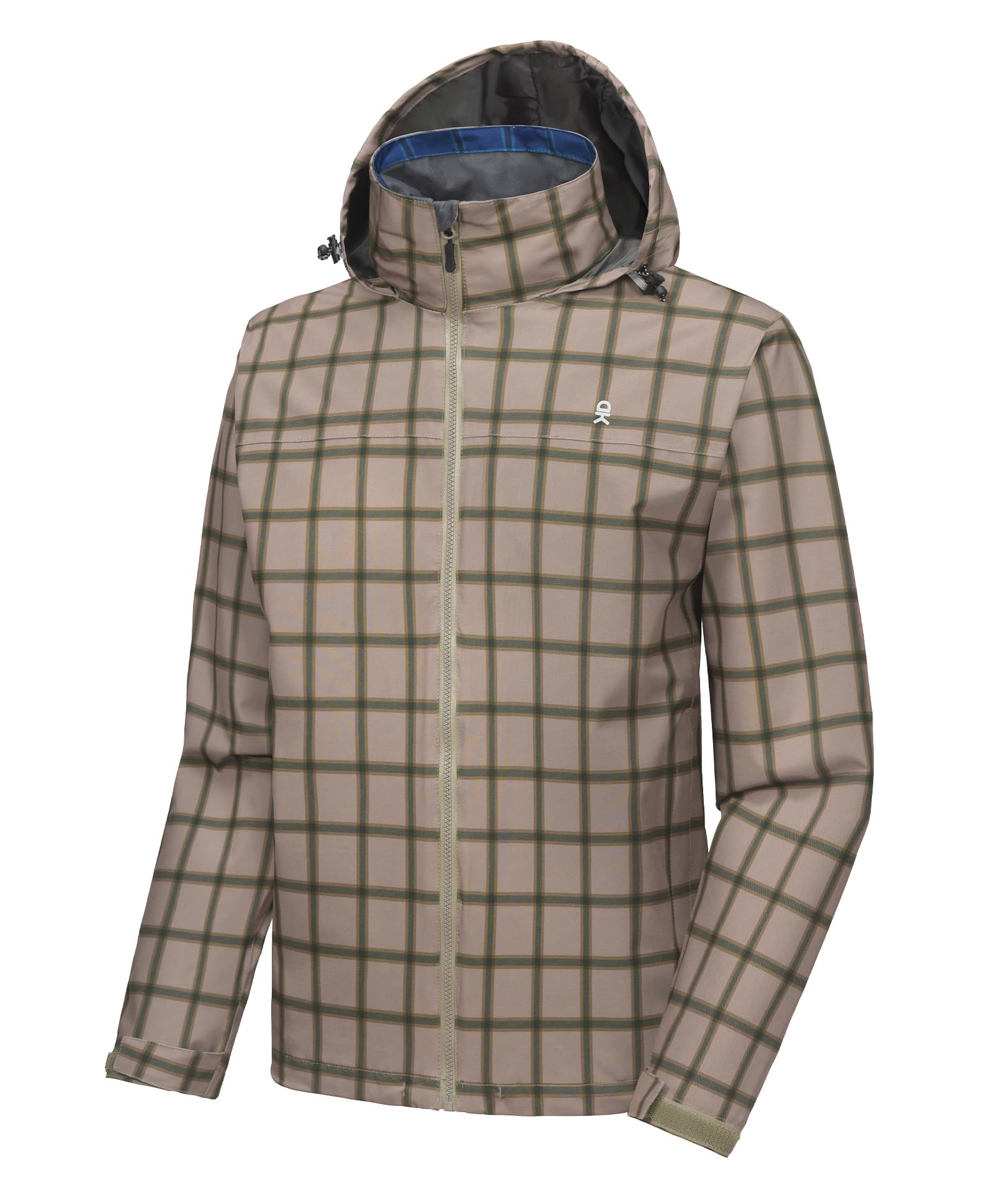 Little Donkey Andy Men's Rain Jacket Packable Waterproof Raincoat Hooded