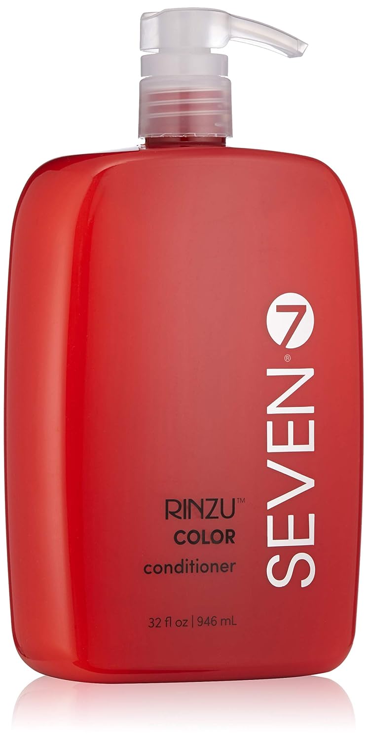SEVEN Rinzu COLOR Conditioner Hair Care for Color-Treated Hair, Sulfate Free, Moisturizes, Extends Color Retention with Argan Oil, Pro Vitamin B5, Sunflower Seed for Men & Women, Made in USA