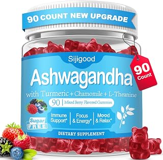 90 Count | Ashwagandha Gummies 2500mg–Ashwagandha Supplements with L-Theanine & GABA–Support zzZ, M♡♡d, Relaxation, Daily Balance, Mind-Body Wellness for Women & Men