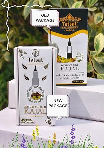 Miniatura 8 de TATSAT - WELLNESS THROUGH AYURVEDA ATSAT-100% natural ayurvédico sin plomo delineador de ojos kajal  Sin conservantes  Sin productos químicos  Sin