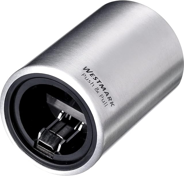 Westmark Automatic Cap Lifter/Bottle Opener, For Opening Crown Cap Bottles, Brushed Aluminium, Push&Pull, Silver, 5.3 X 5.3 X 8 cm, 61882260