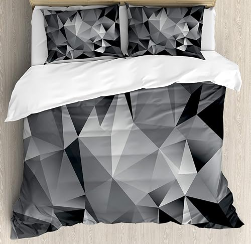 Miniatura 86 de Ambesonne - Funda de edredón multicolor disponible en tres tamaños y en diferentes colores, Tela, Beige, King