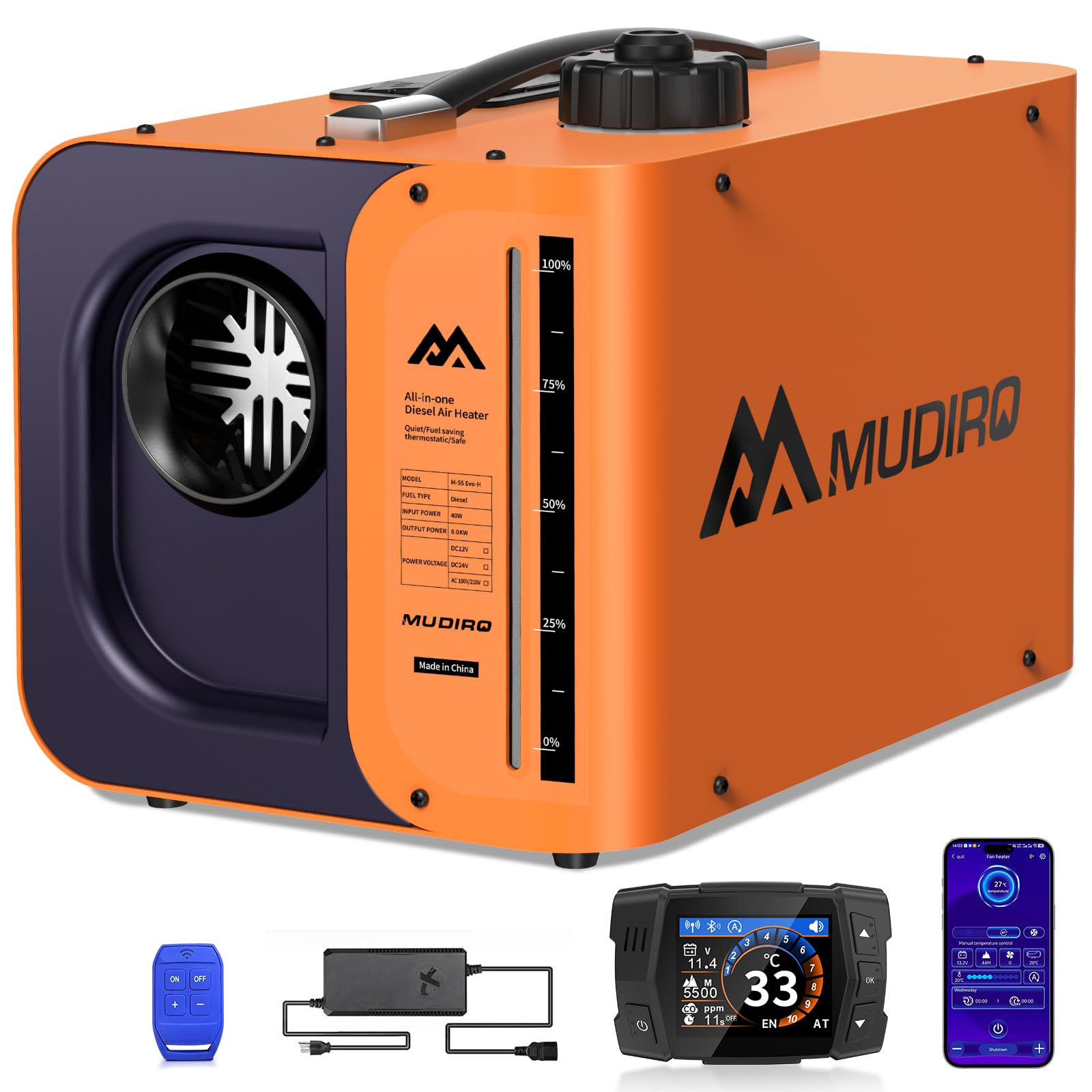 Amazon.com: Diesel Heater Ultra, 12V/24V/110V 8KW with CO