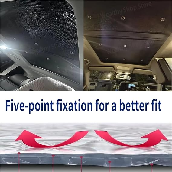 Car Window Covers For Jetour For Traveller T2 2023 2024 2025 2026 Sun Shades Cover Auto Sunroof Sunshade Protector Anti-UV Heat Isolate(Silver Black)