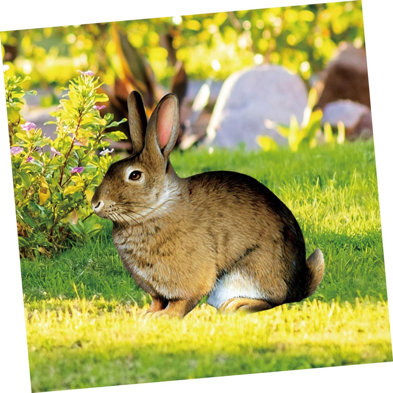 Alipis 5pcs Lawn Bunny Garden Stake Realistic Art for Courtyards Pathways for Easter Decor Outdoor Spaces Vibrant Lawn Ornament for Boys and Girls Bunny