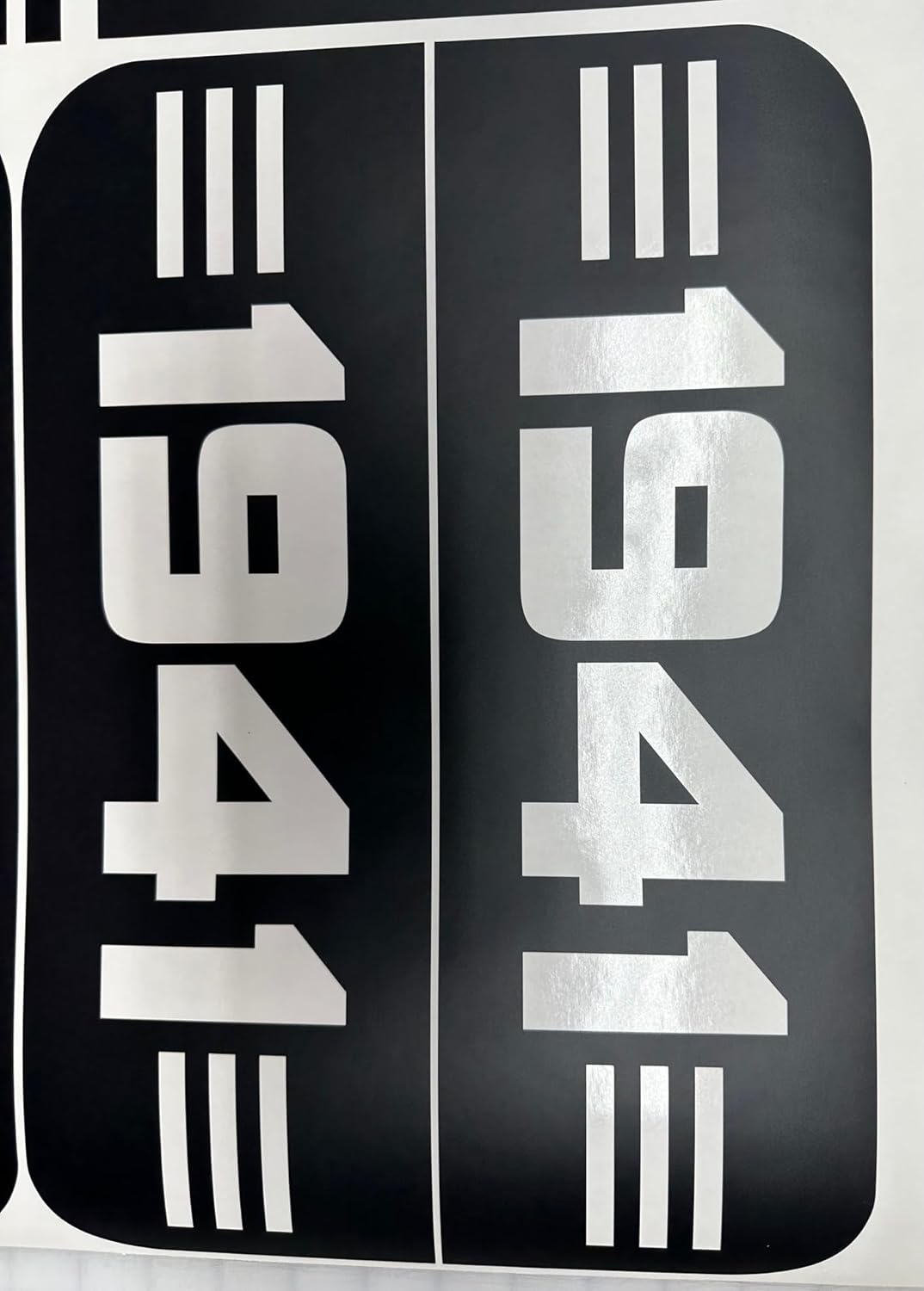 Pair of Matte Black Small Window 1941 with 3 Small Lines Decal Decals Vinyl Sticker Graphics fit Any 2018 2019 2020 2021 2022 2023 4 Door Wrangler or Gladiator JL JLU Sahara Willys Rubicon 4xe