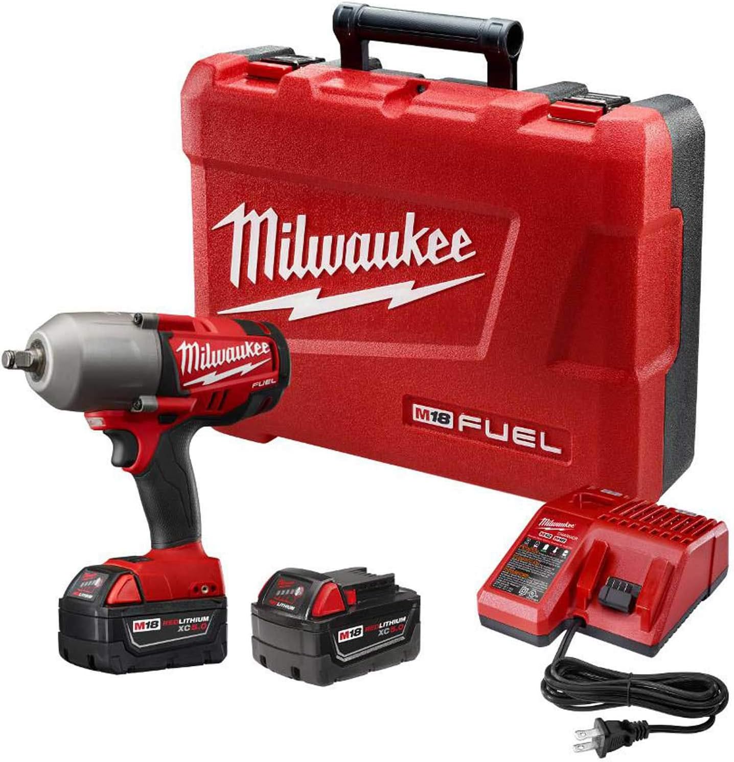 Milwaukee M18 FUEL 1/2" High Torque Impact Wrench W/Ring Kit, 2767-22