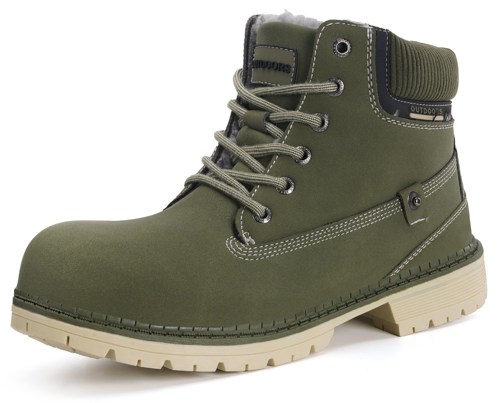 Eagsouni Mens Womens Snow Boots Warm Fur Lined Ankle Booties