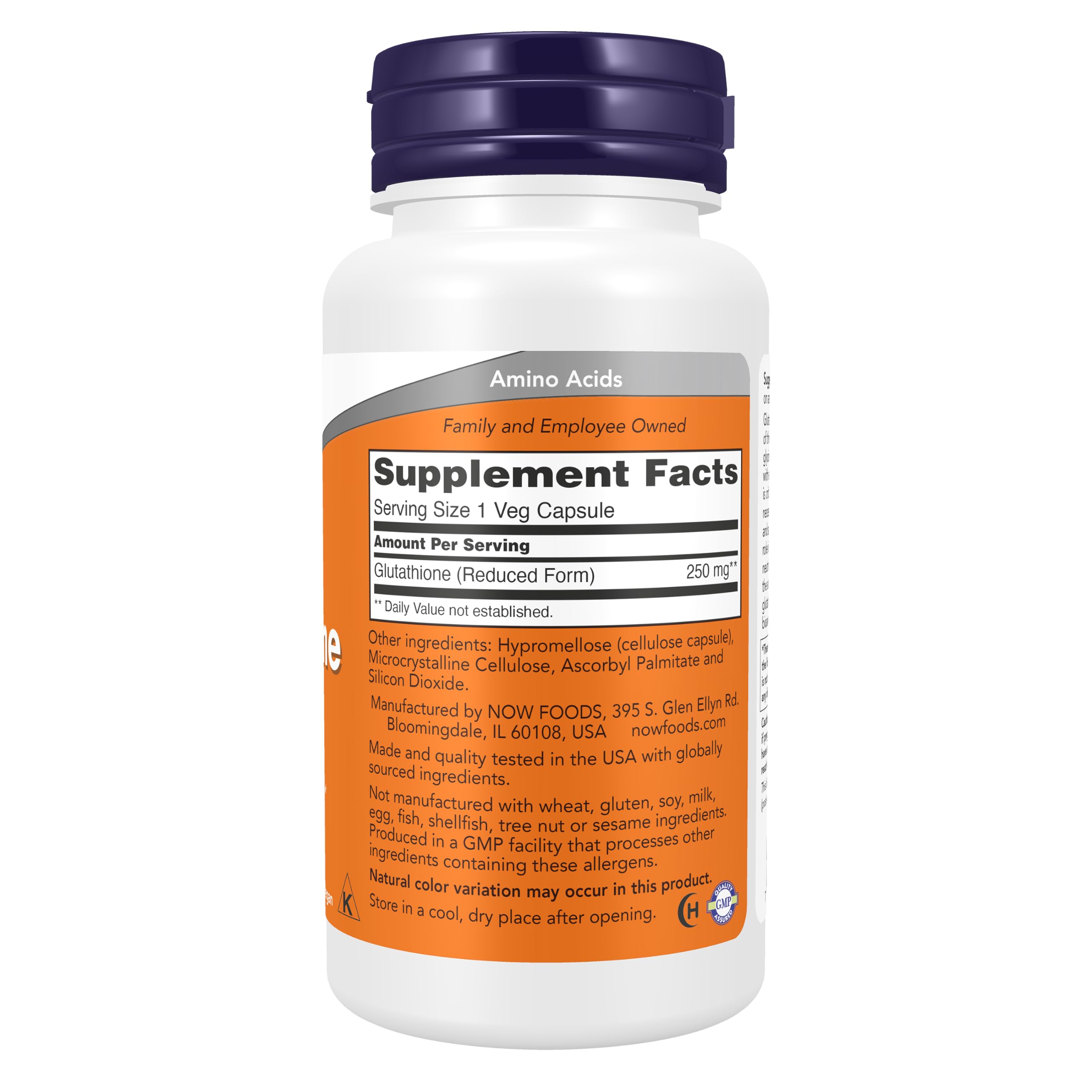 NOW Supplements, Glutathione 250 mg, Detoxification Support*, 120 Veg Caps — Amazon image 2
