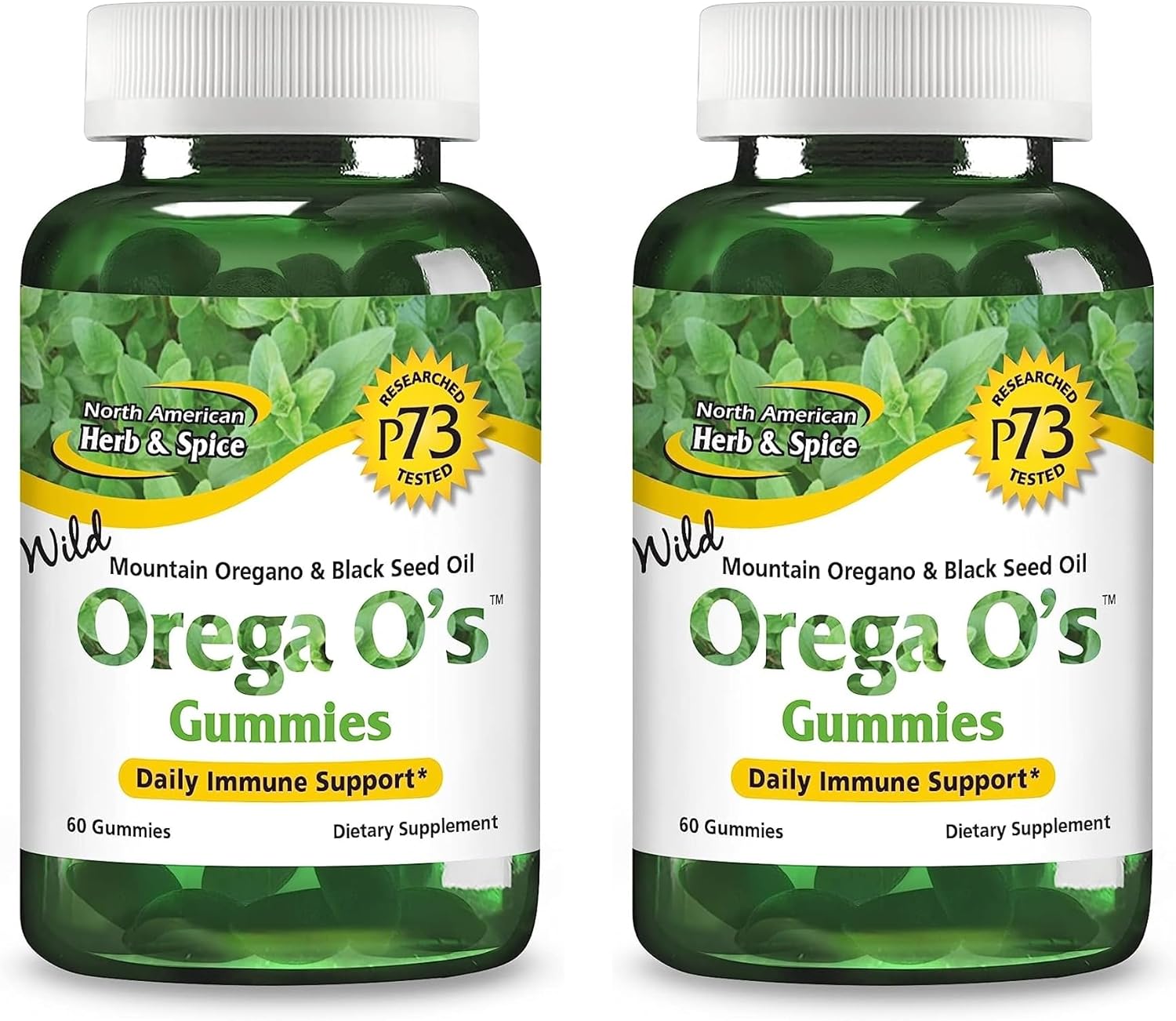 NORTH AMERICAN HERB & SPICE Orega O’s - 60 Gummies - Daily Immune Support - With Wild Mountain Oregano & Black Seed Oil - Non-GMO - 30 Servings
