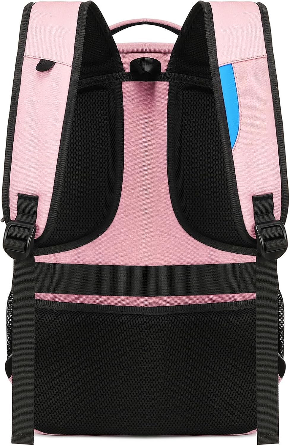 DUSLANG 17 Inch Laptop Backpack for Travel Water Resistant College Backpack for Women Laptop Bag with USB Charging Port,Pink A - Image 3
