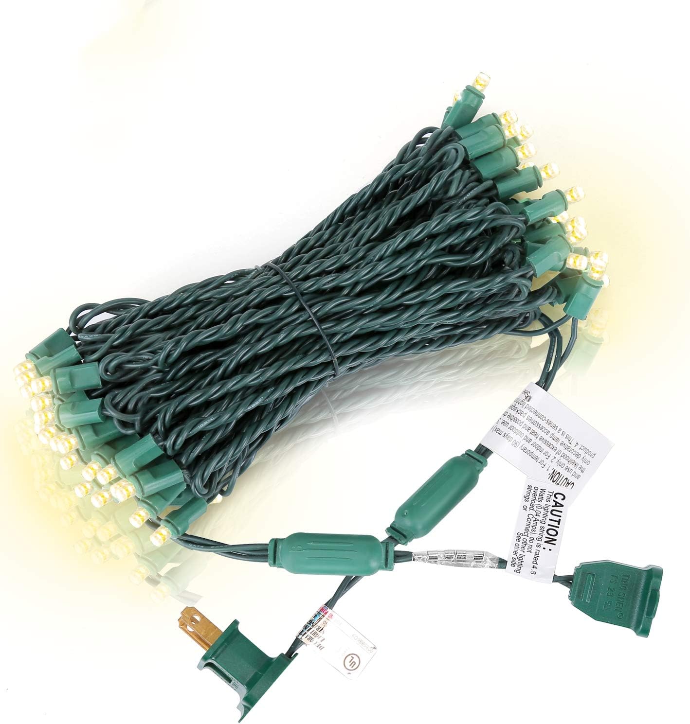 Christmas Lights Warm White 50 Counts, Christmas Lights Outdoor Warm White Commercial Grade Waterproof IP65, 25Ft 5mm Outdoor Mini LED, Xmas for Tree