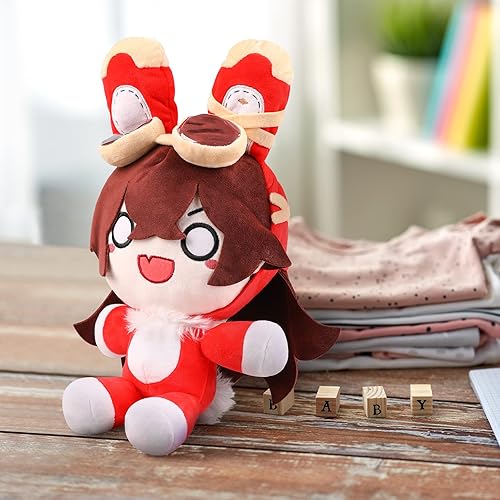 Miniatura 4 de UTIEHD Juego de anime Baron Bunny de peluche de 16 pulgadas, muñeca de peluche de conejo ámbar, disfraz de cosplay de conejo ámbar para fanáticos