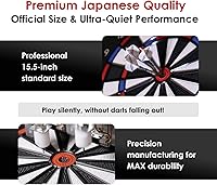 Vista 9 de DARTSLIVE Tablero de dardos electrónico para el hogar, compatible con Bluetooth para juego en línea, para dardos de punta suave, tablero de dardos