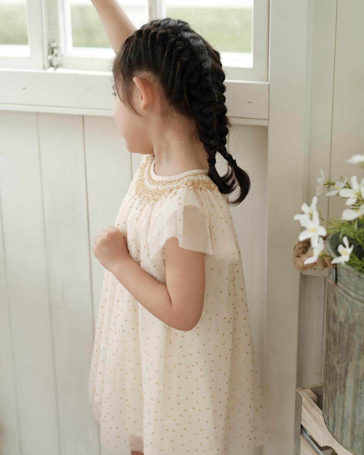 Baby Girl Smocked DressToddlers Cotton Casual Outfit Sleeveless Dresses,Sundress Princess Dress for Summer - Image 2