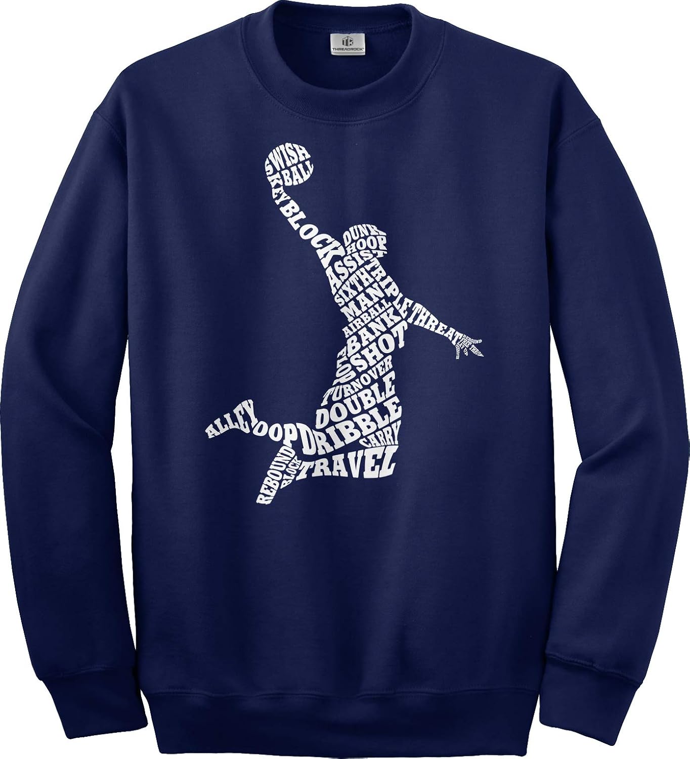 Threadrock Men's Basketball Player Typography Unisex Sweatshirt