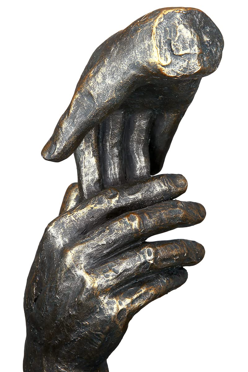 Casablanca Skulptur Two Hands Deko Figur Bronze Kunstharz Statue H. 21 cm x B. 13 cm
