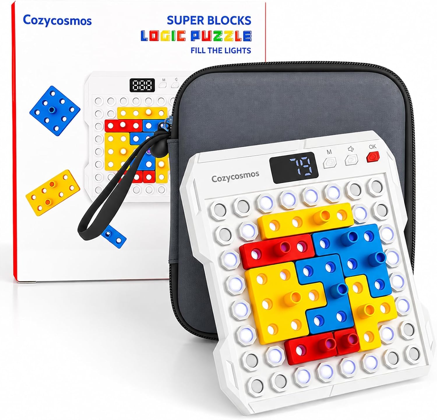Super Blocks STEM Puzzle Game, 1000+ Logic Challenges for Kids & Teens