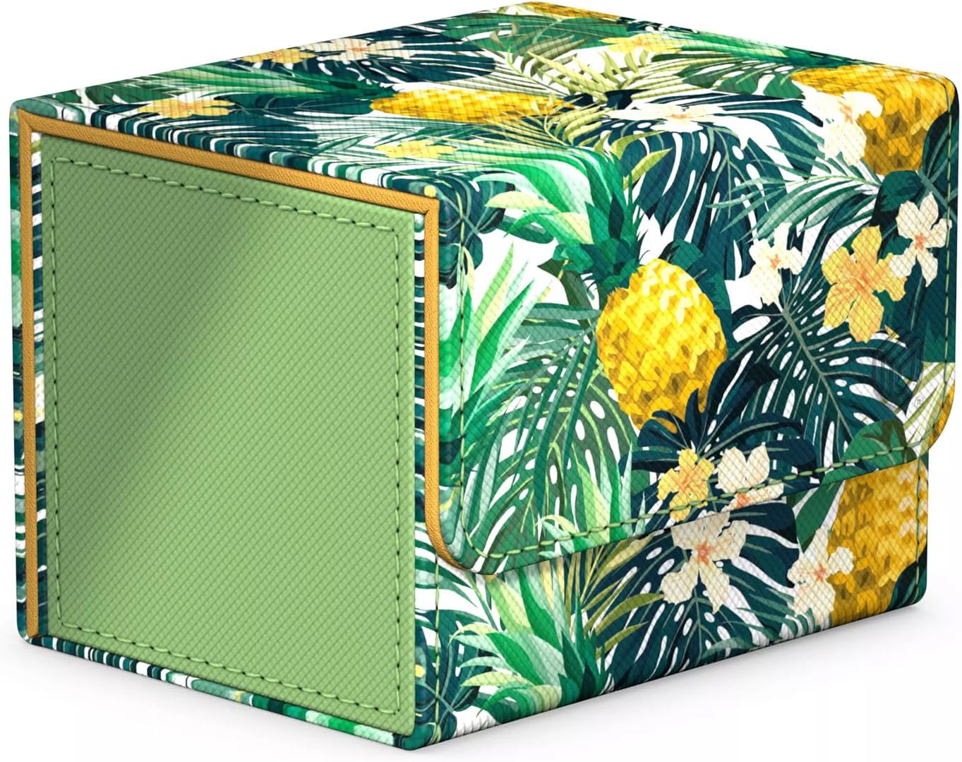 Limited Run Sidewinder 100+ Floral Places II, Deck Box for 100 Double-Sleeved TCG Cards, Baha Green, Magnetic Closure & Microfiber Inner Lining…