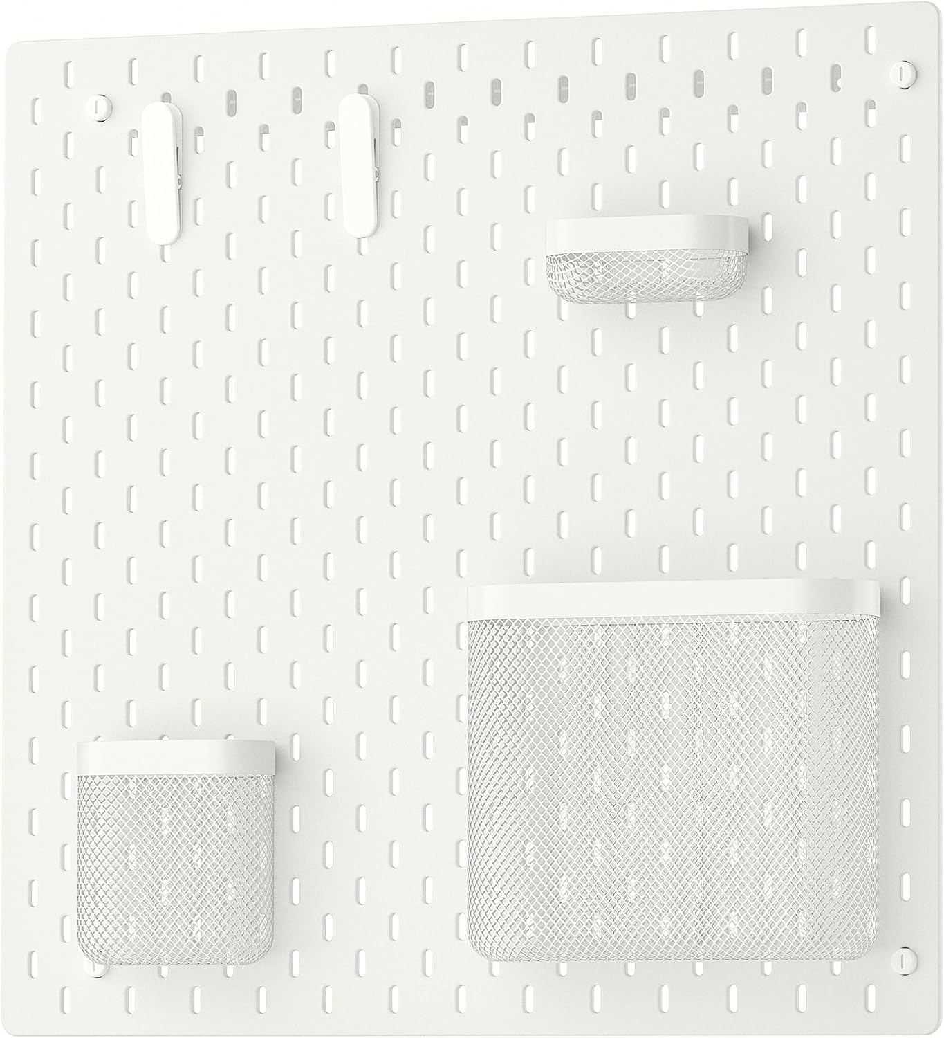 SKÅDIS Pegboard Combination, White, 56x56cm
