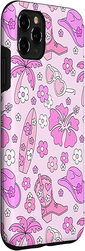 Miniatura 3 de iPhone 11 Pro Max Coastal Cowgirl Estética Rosa Cowgirl Hat Cowboy Botas Boho Case