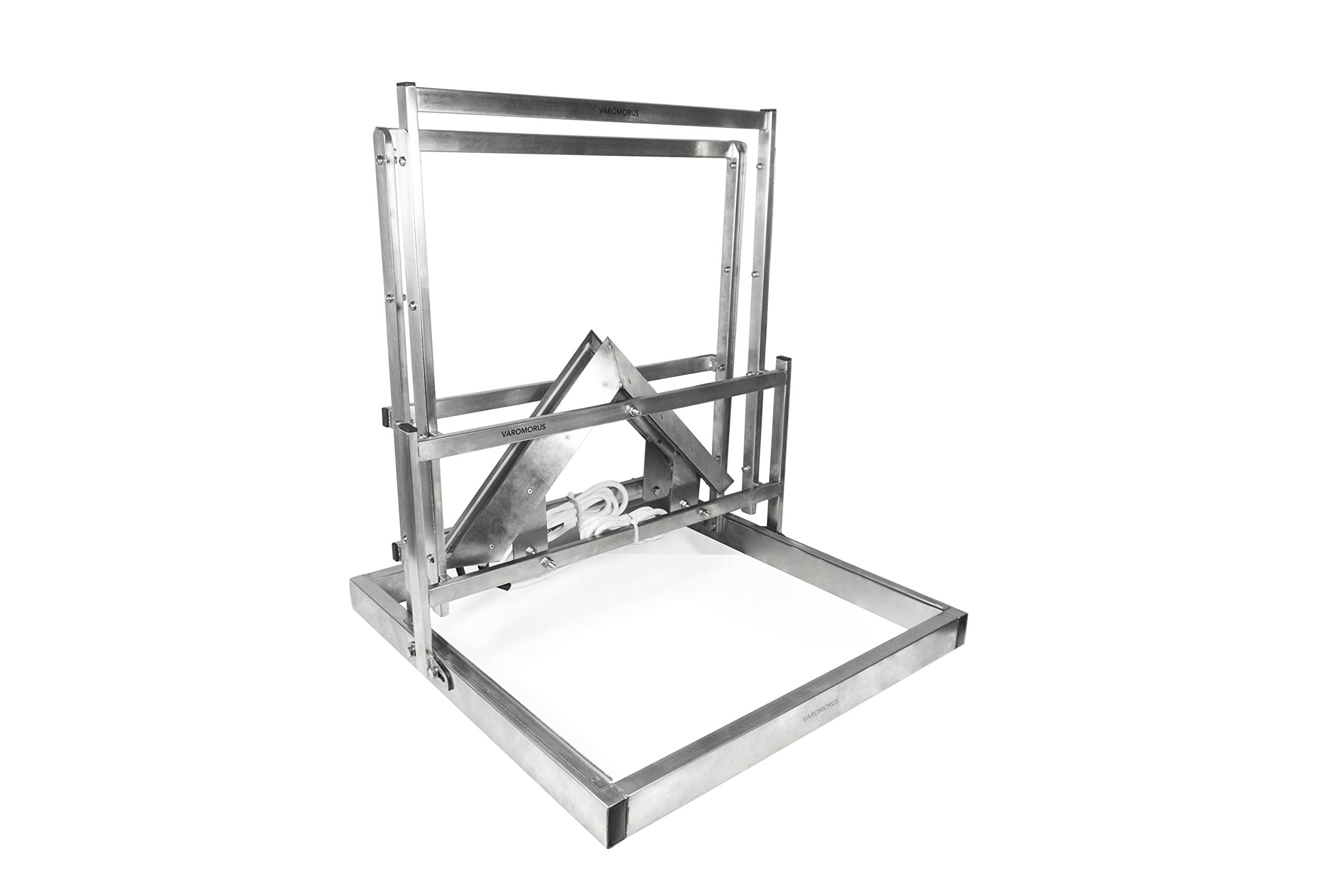 Hive Frames Uncapper with Double 12V Electric Knives Bee Honey Stainless Steel Uncapping Machine