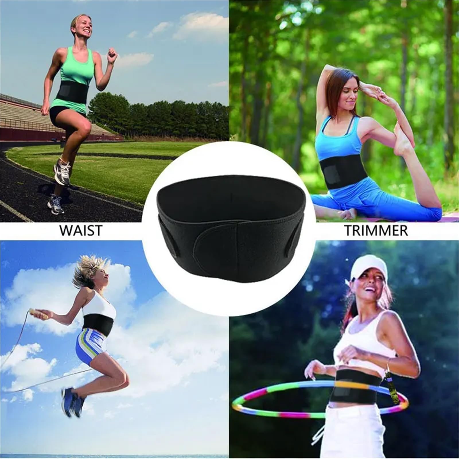 Ceinture de Leste Musculation Ceinture de soutien lombaire réglable for le sport, avec doubles sangles respirantes, unisexe