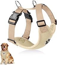 SlowTon Dog Harness for Dogs, No Pull Safety Harness, Small and Medium Dogs, Chest Harness, Soft, Padded, Breathable