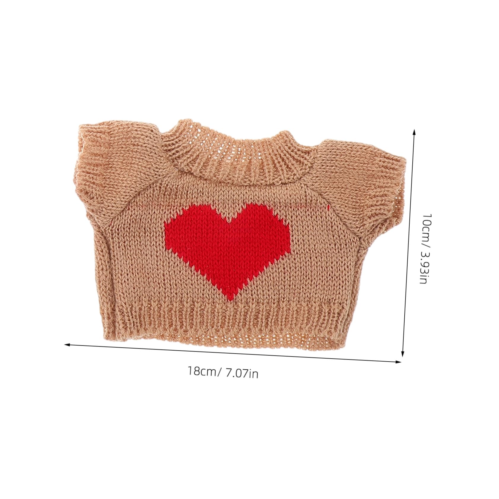 Kisangel 4pcs Bear Doll Outfits Soft Comfortable Sweaters for Stuffed Animals Decor