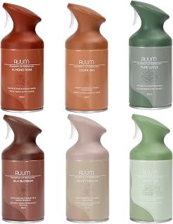 RUUM Raumspray 6x 250ml Mix Set - Lufterfrischer für Wohnung, WC & Bad, gemischte Düfte - Air Freshener & Geruchsentferner Spray