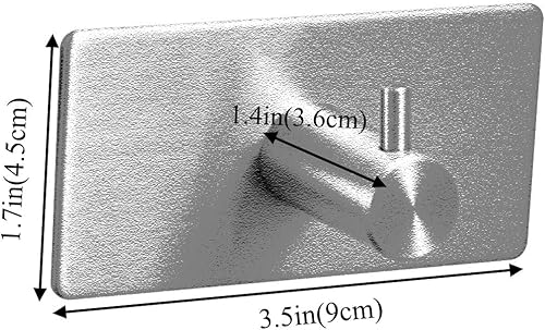 Miniatura 9 de Beelee SUS 304 - Juego de accesorios de baño de acero inoxidable de níquel cepillado de 4 piezas, resistente al óxido, gancho para abrigos, soporte