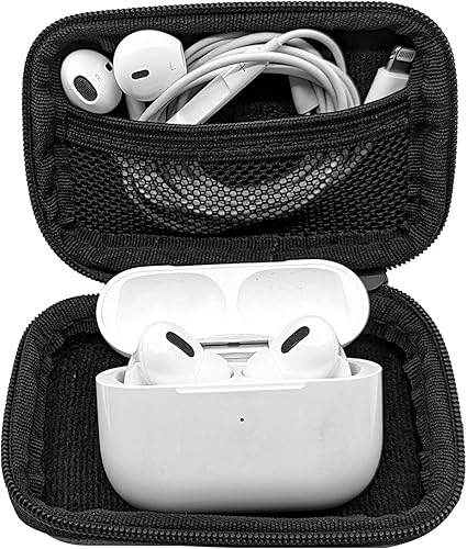 Miniatura 5 de Cellet Funda de EVA compacta de viaje portátil compatible con Apple Air Pods Pro 2, Air Pod, auriculares Bose Galaxy Buds2 Pro, Buds Live,
