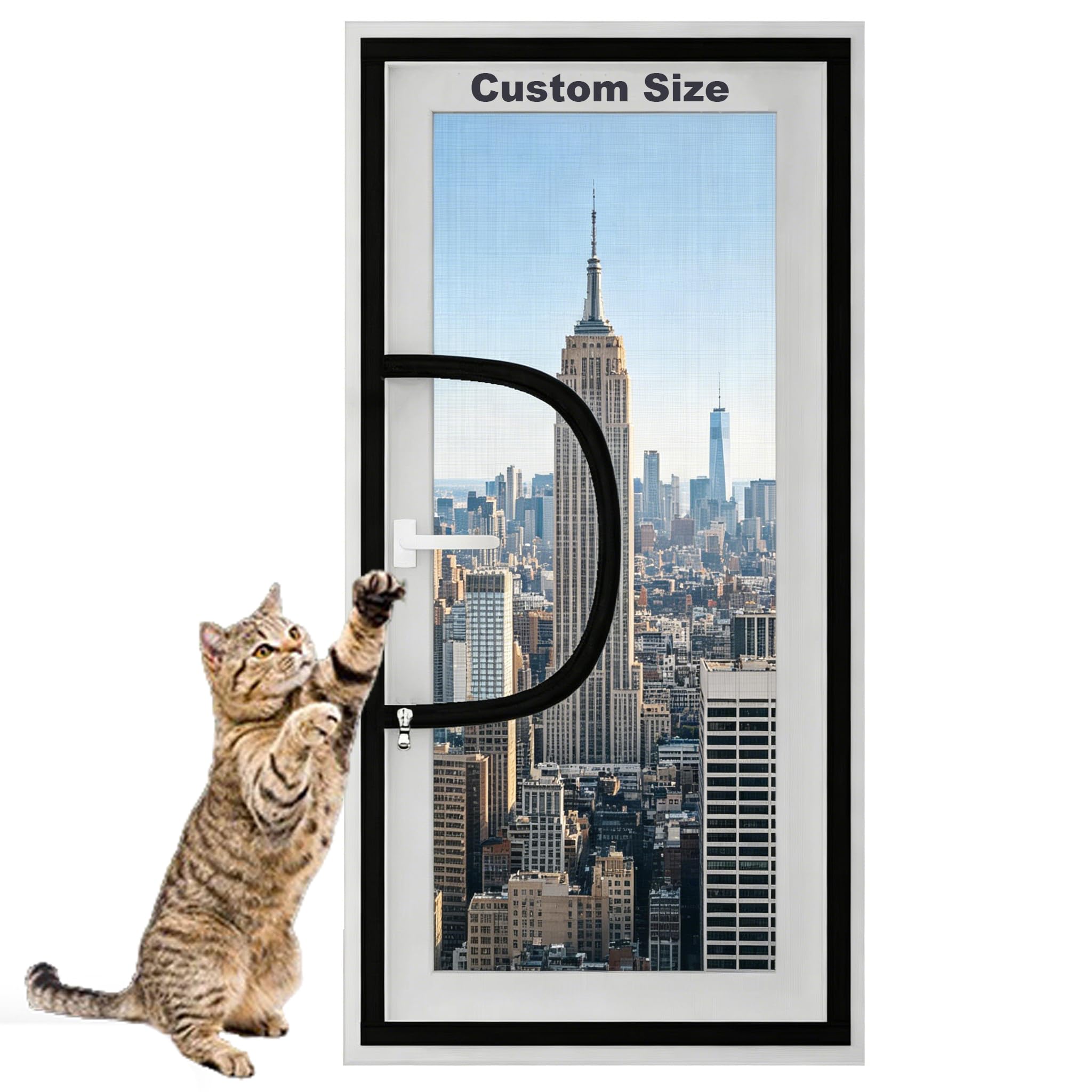 Custom Size Cat Safety Net,Window Screen for Cat,Fly Screen Anti-Mosquito
