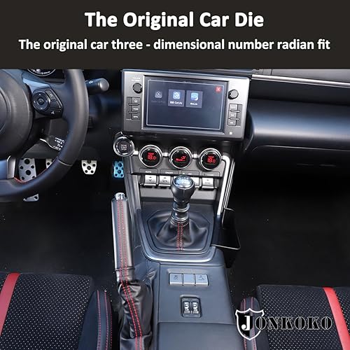 Miniatura 3 de Bandeja organizadora lateral de palanca de cambios de ABS, organizador de guanteras de consola central para Subaru BRZ Toyot 86 2022-2023,