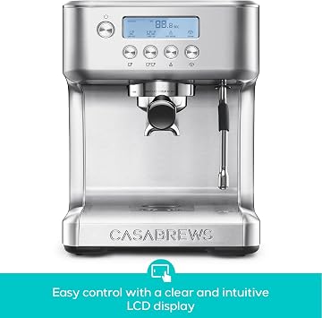 CASABREWS Ultra Espresso Machine with Tornado Electric Conical Burr Coffee Grinder