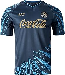 SSC Napoli SSC Napoli Maglia Pre-Match Blu 2025/2026 Ea7 Maglia Unisex - Adulto (Pacco da 1)